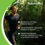 NaturesPlus Zinc Tablets - 10 mg, 90 Vegetarian Supplements