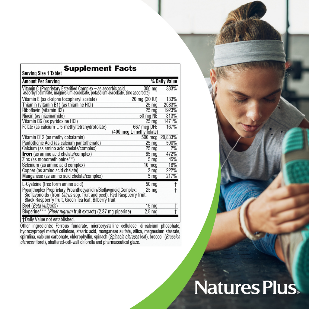 NaturesPlus Hema-Plex Iron - 30 Slow-Release Tablets