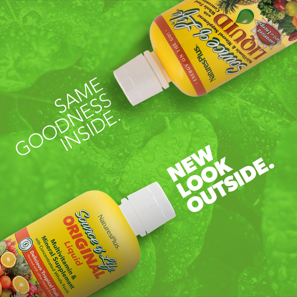 NaturesPlus Source of Life Liquid, Tropical Fruit - 30 fl oz