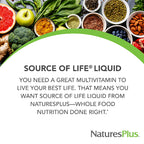 NaturesPlus Source of Life Liquid, Tropical Fruit - 30 fl oz