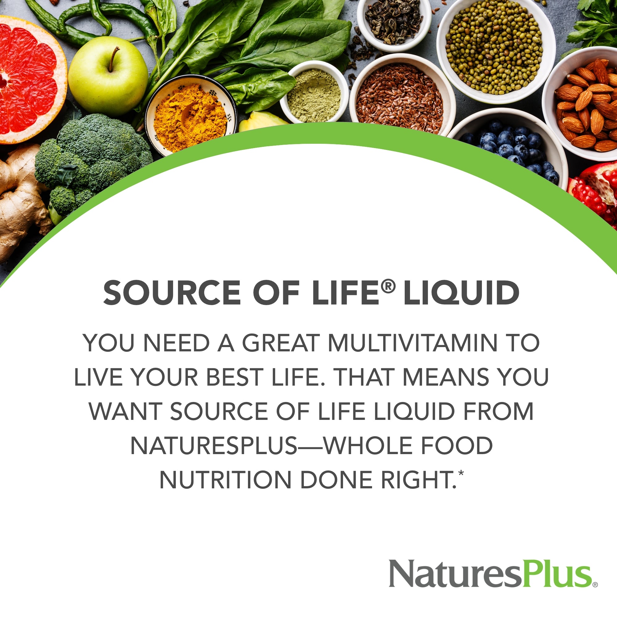NaturesPlus Source of Life Liquid, Tropical Fruit - 30 fl oz