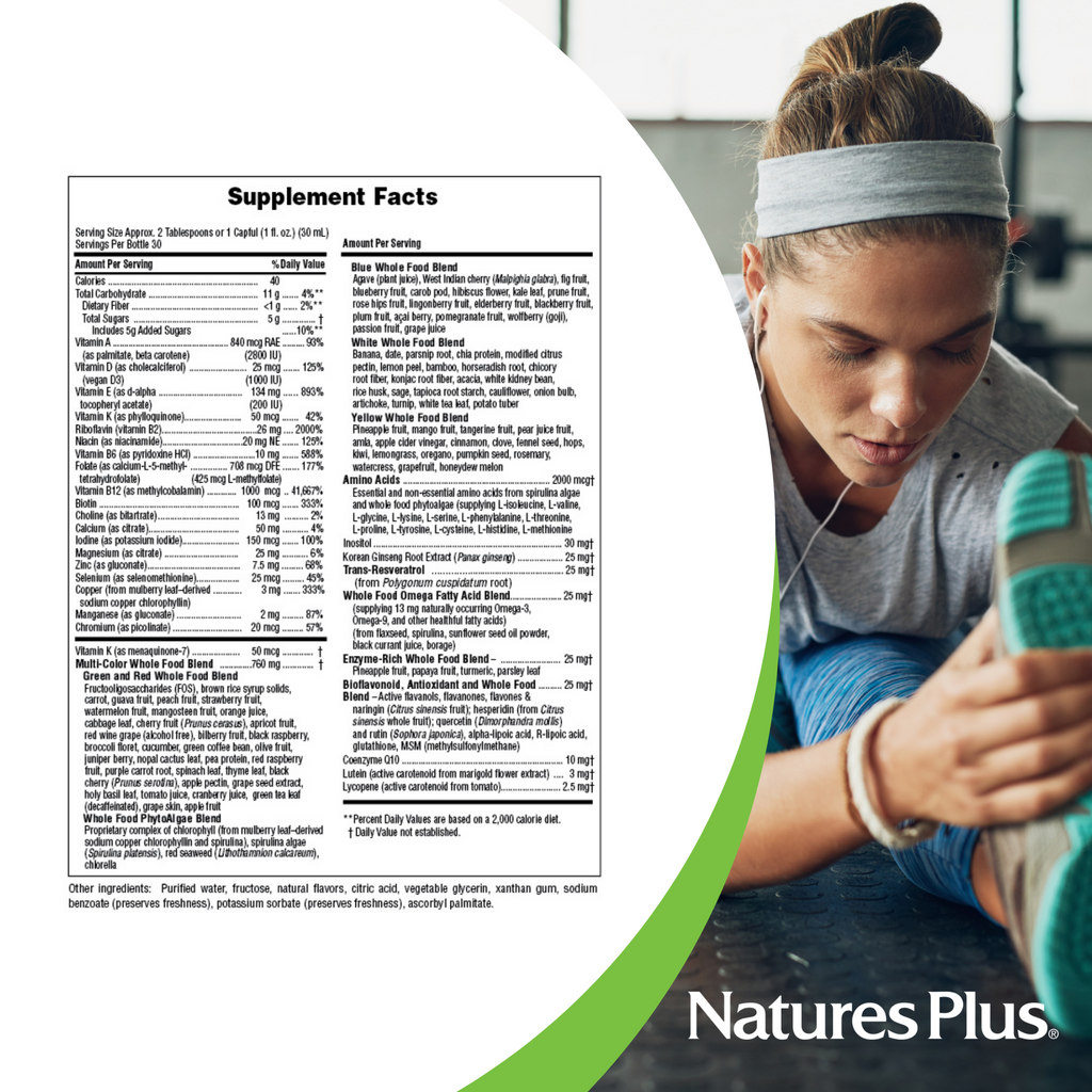 NaturesPlus Source of Life GOLD Multivitamin Liquid, Unflavored - 30 oz
