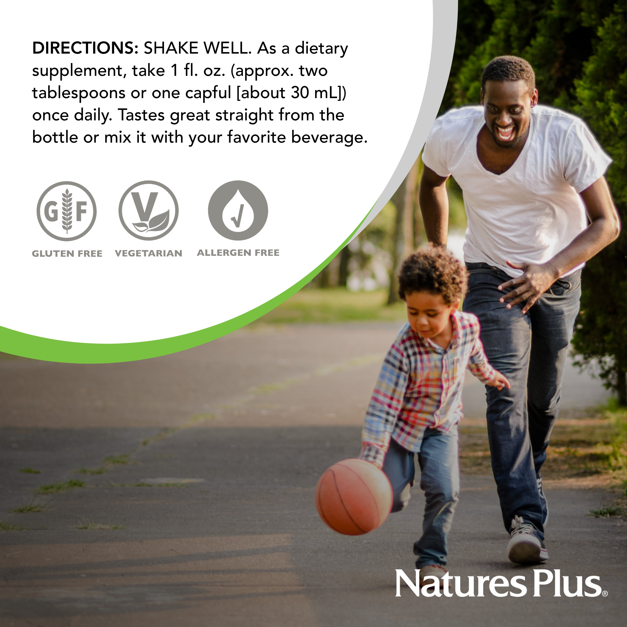 NaturesPlus Source of Life GOLD Multivitamin Liquid, Unflavored - 30 oz