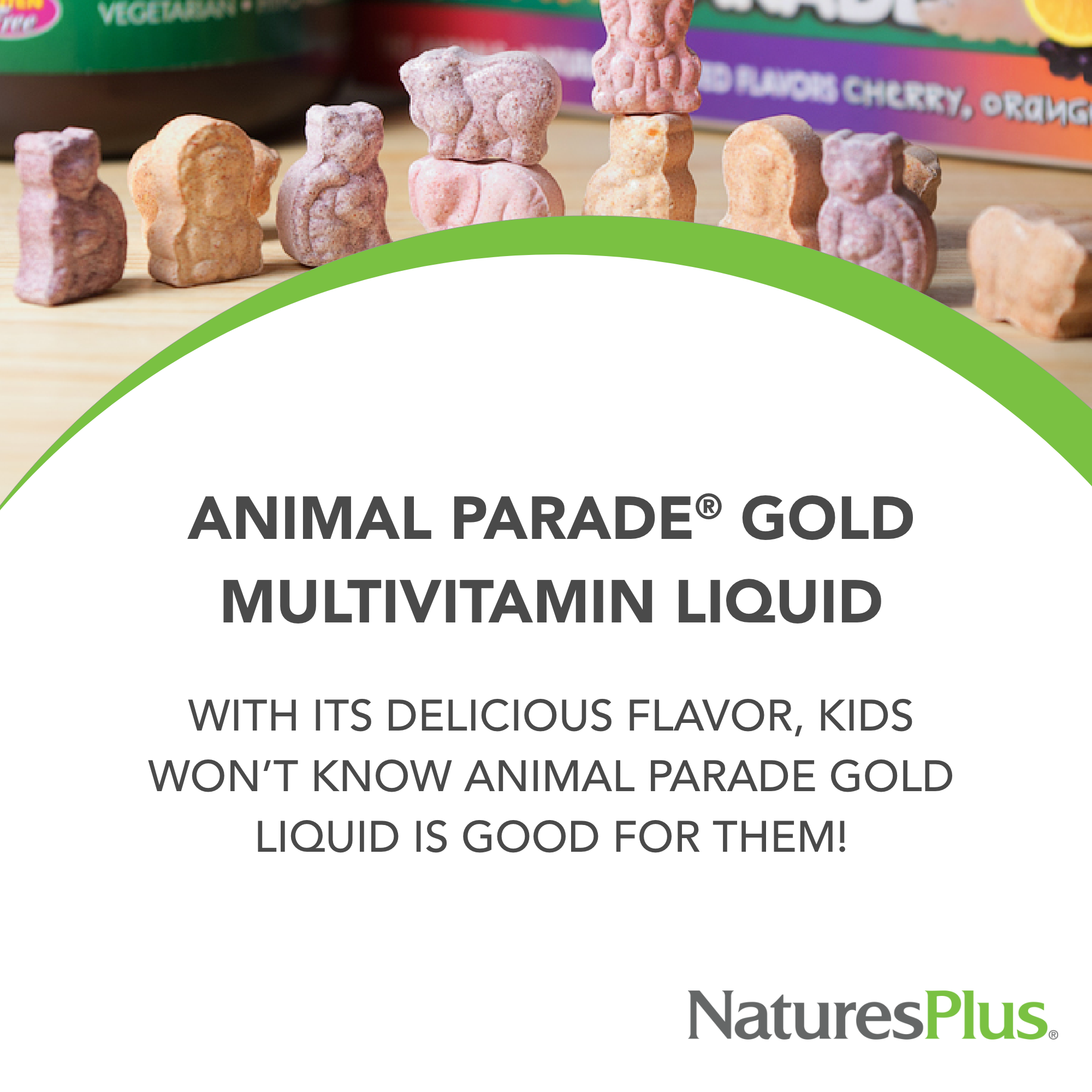 NaturesPlus Animal Parade Source of Life Gold Children's Liquid Multivitamin - 30 OZ