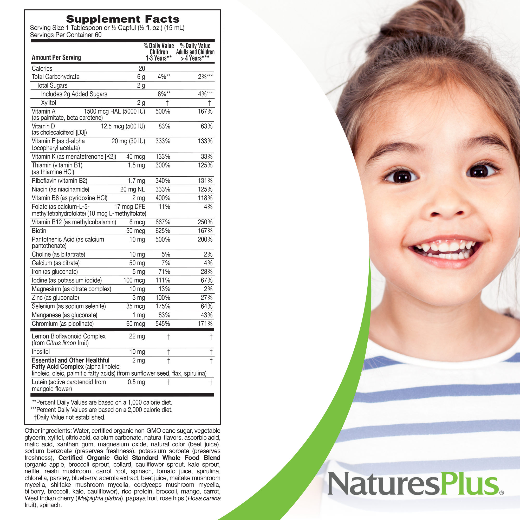 NaturesPlus Animal Parade Source of Life Gold Children's Liquid Multivitamin - 30 OZ