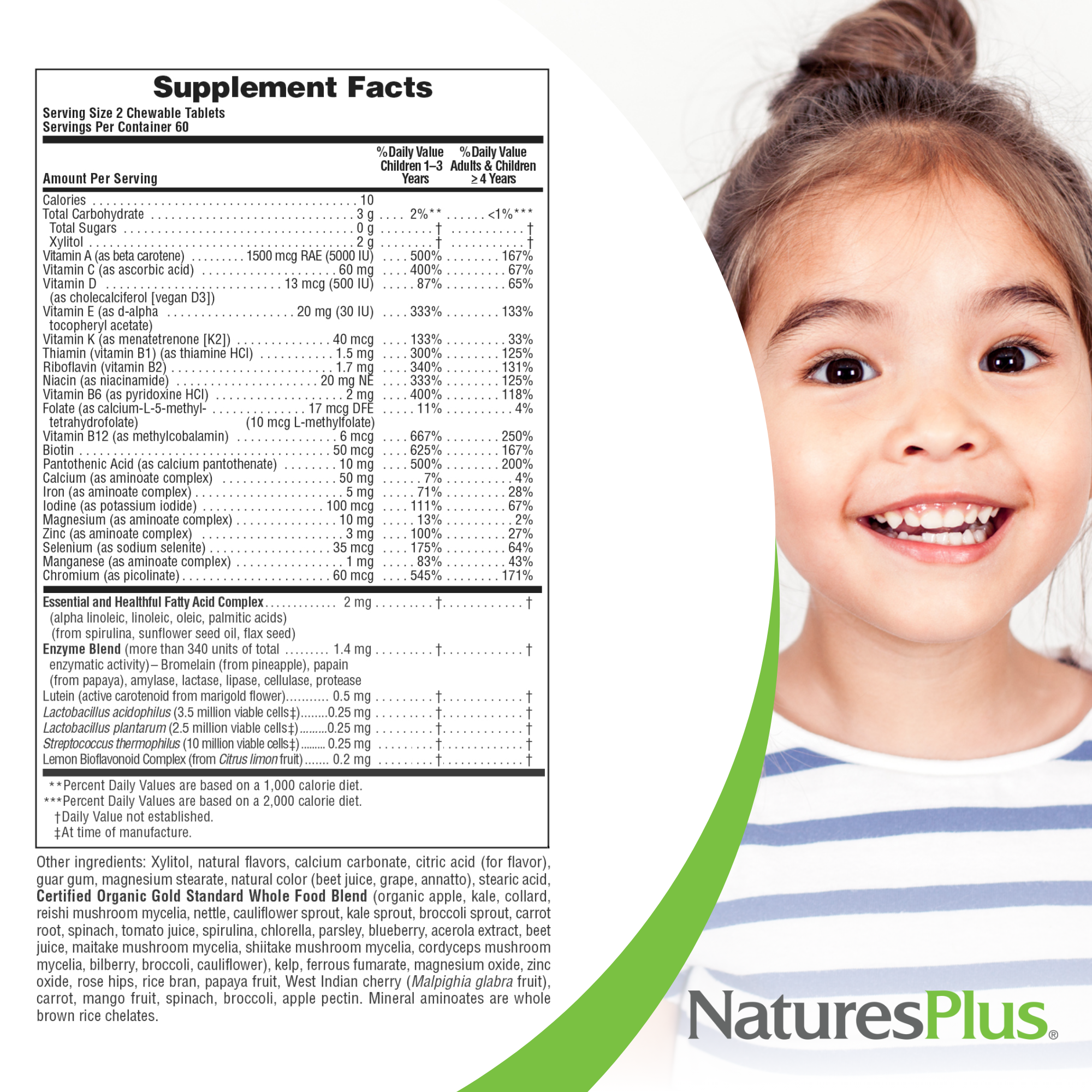 NaturesPlus Animal Parade Gold Children's Multivitamin - 120 tablets