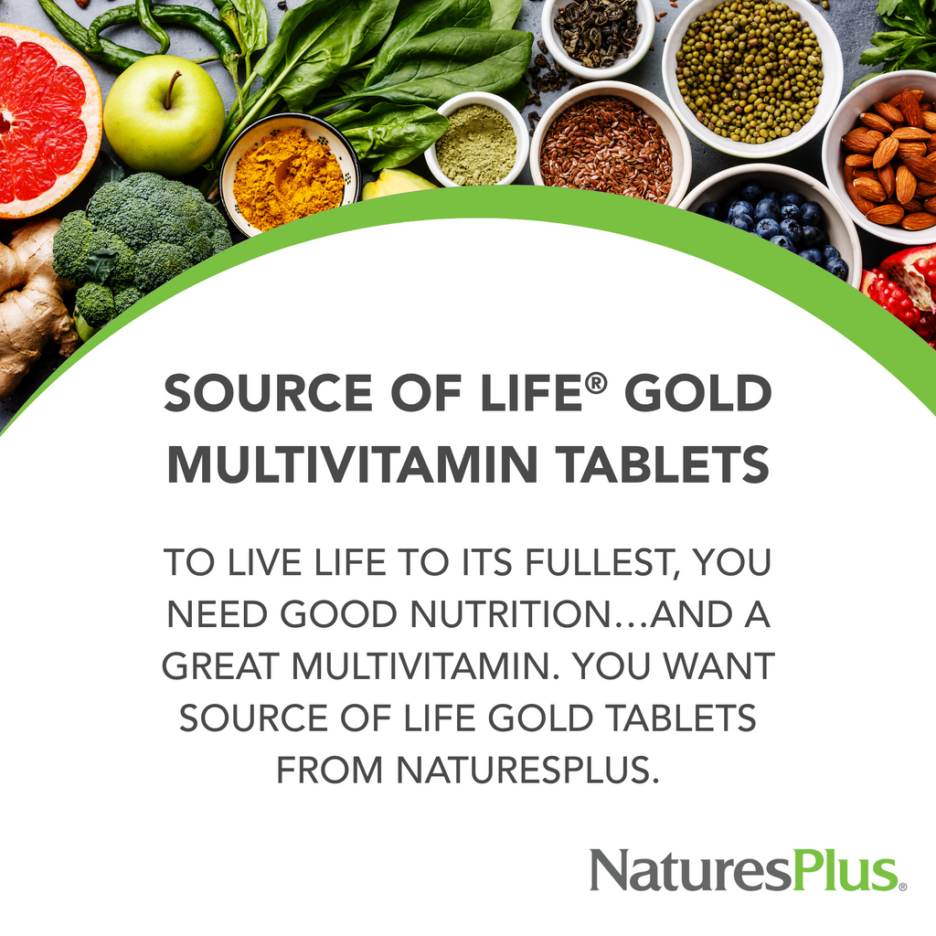 NaturesPlus Source of Life GOLD Multivitamin  - 180 Tablets