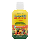 NaturesPlus Source of Life Liquid, Tropical Fruit - 30 fl oz - Multivitamin & Mineral Supplement - Gluten Free, Vegetarian - 30 Servings