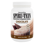 NaturesPlus SPIRU-TEIN, Chocolate - 3.7 lbs - Plant-Based Protein Shake - Non-GMO, Vegetarian, Gluten Free - 60 Servings